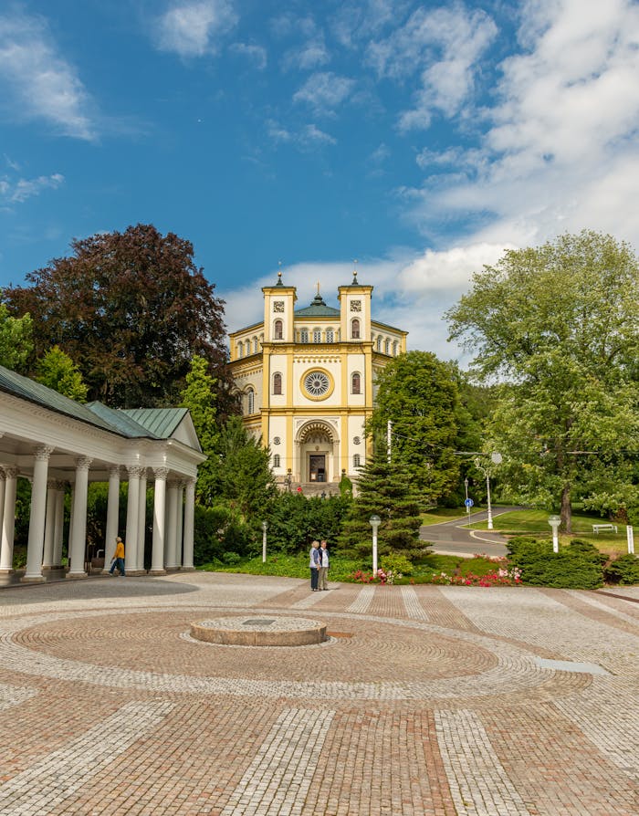 View of Church in Marienbad, Czech Republic