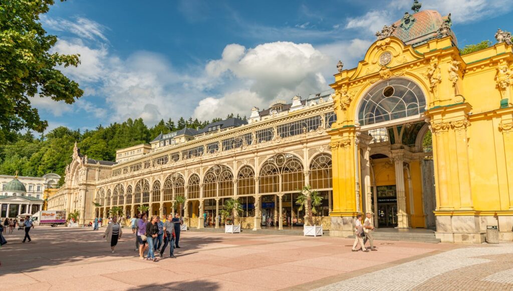 Beautiful Colonnade in Marianske Lazne, Czech Repu